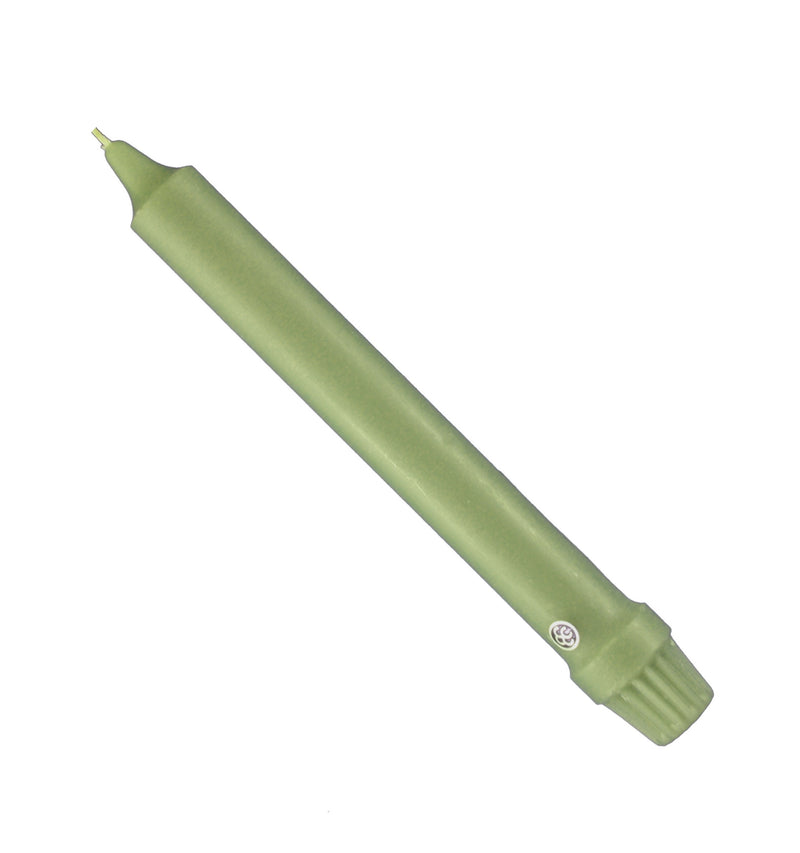 Colonial Candle Single Taper Candle (Colonial Green) - 8 Inch - The Country Christmas Loft