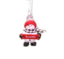 Cozy Snowman Ornament (Letters A - F) - - The Country Christmas Loft
