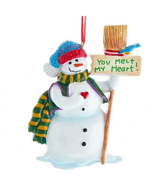 " You Melt My Heart" Snowman Ornament - The Country Christmas Loft