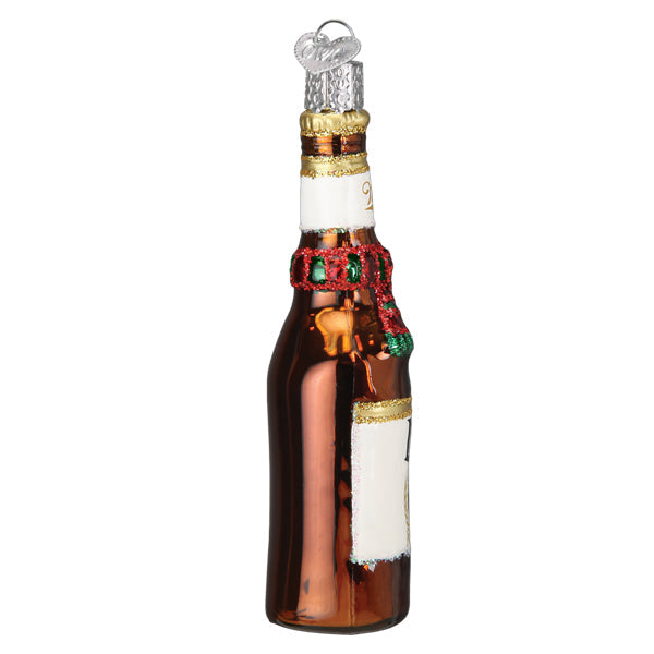 Holiday Miller Lite Bottle Ornament - The Country Christmas Loft