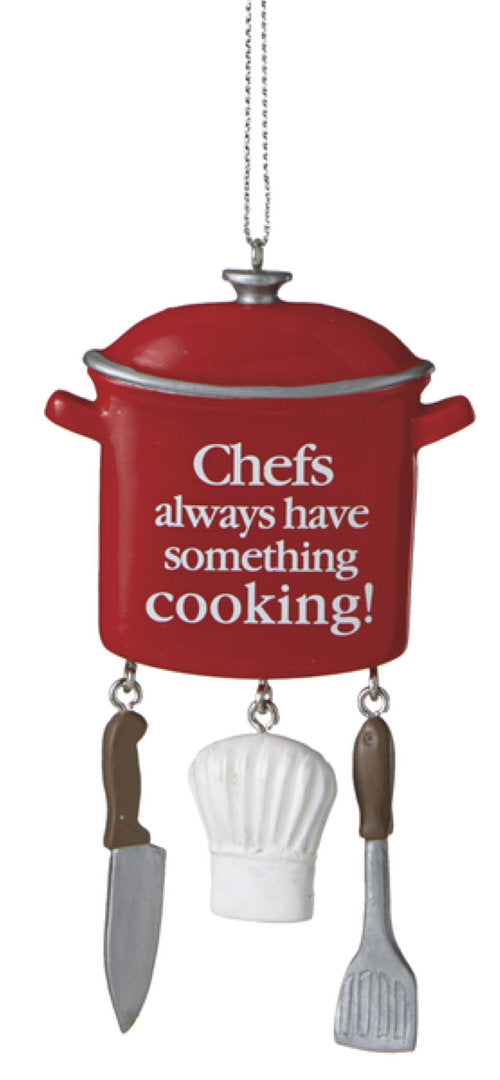 Chef's Kitchen Ornament - Stock Pot - The Country Christmas Loft