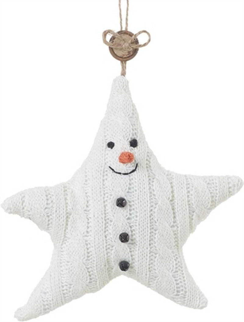 Cable Knit Sweater Star Ornament - The Country Christmas Loft