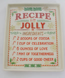 Stoneware Recipe Plate - Be Jolly - The Country Christmas Loft