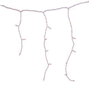 70-Light Warm White Soft Twinkle White Wire LED Icicle Light Set - The Country Christmas Loft