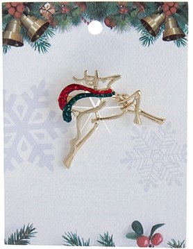 Enamel Finish Pin - Reindeer - The Country Christmas Loft