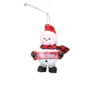 Cozy Snowman Ornament (Letters A - F) - - The Country Christmas Loft