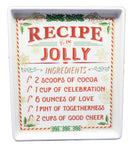 Stoneware Recipe Plate - Be Jolly - The Country Christmas Loft