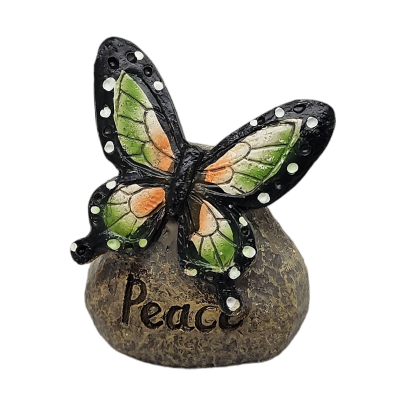 Butterfly Message Stone -