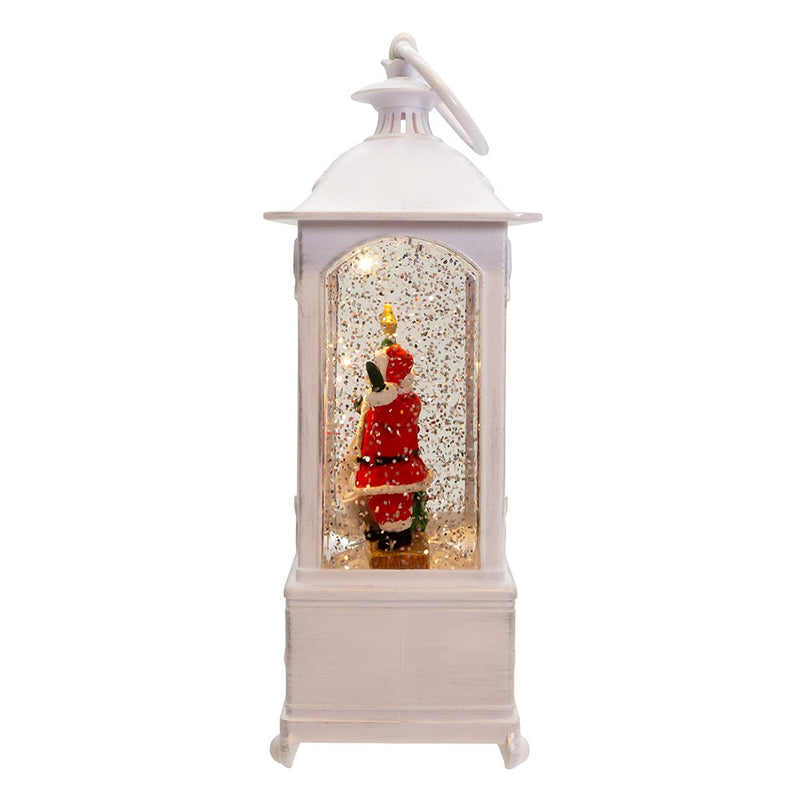 Battery Operated Warm White LED Lighted Santa With Gifts Lantern - The Country Christmas Loft