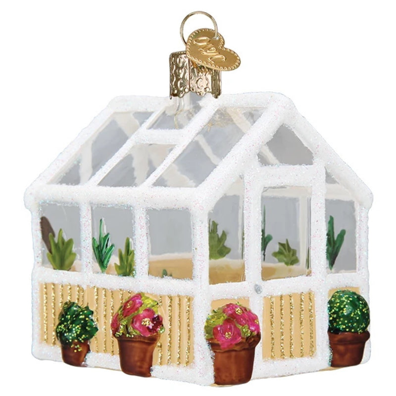 Greenhouse Glass Ornament - The Country Christmas Loft