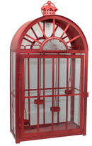 Red Tea Light Holder Metal/Glass - Large - The Country Christmas Loft