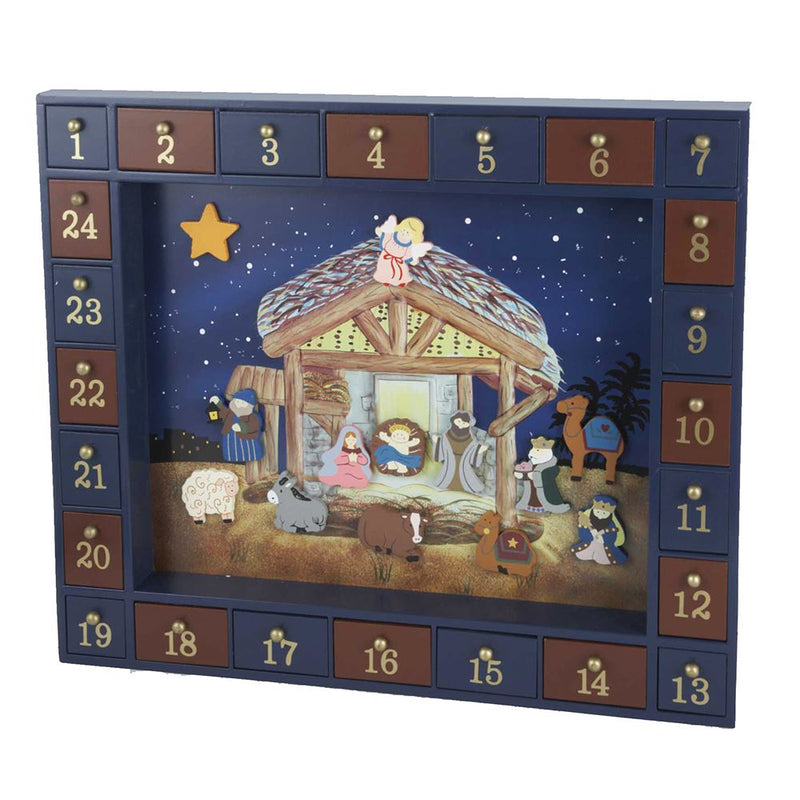 Magnetic Nativity Advent Calendar with Gifts - The Country Christmas Loft