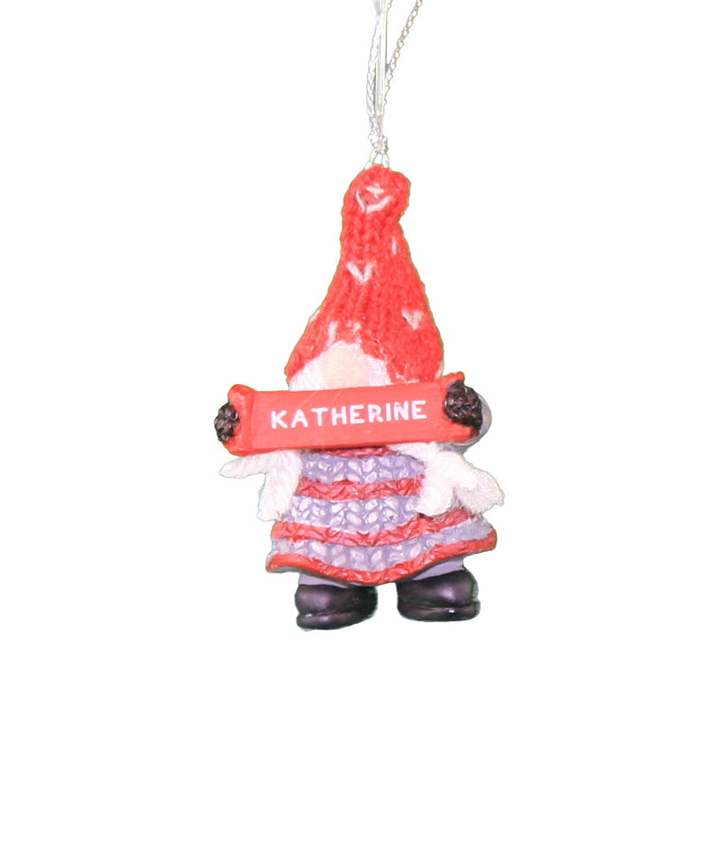 Personalized Gnome Ornament (Letters J-P) - - The Country Christmas Loft