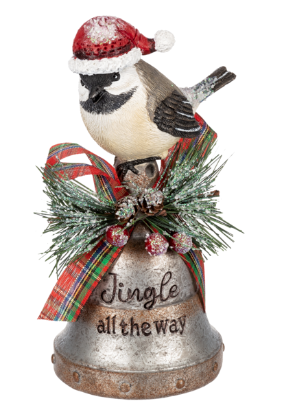 Feathered Friend Figurine - Jingle All The Way - The Country Christmas Loft