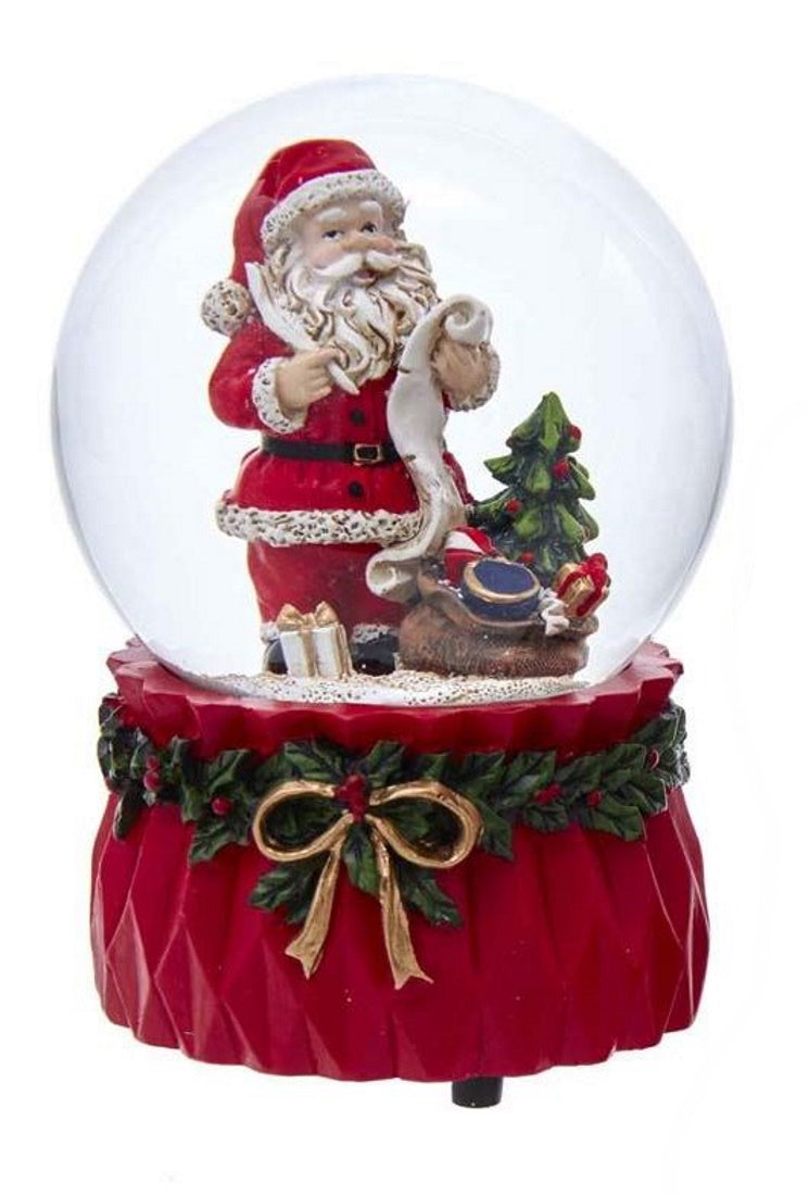 100MM Musical Santa Water Globe - - The Country Christmas Loft
