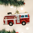 Fire Truck Glass Ornament - The Country Christmas Loft