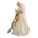 Ivory and Gold Angel Lighted Treetop - The Country Christmas Loft