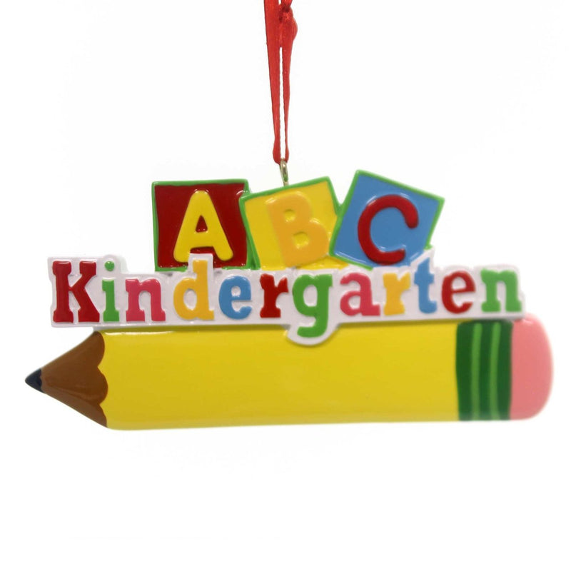 ABC Kindergarten Pencil Ornament - The Country Christmas Loft