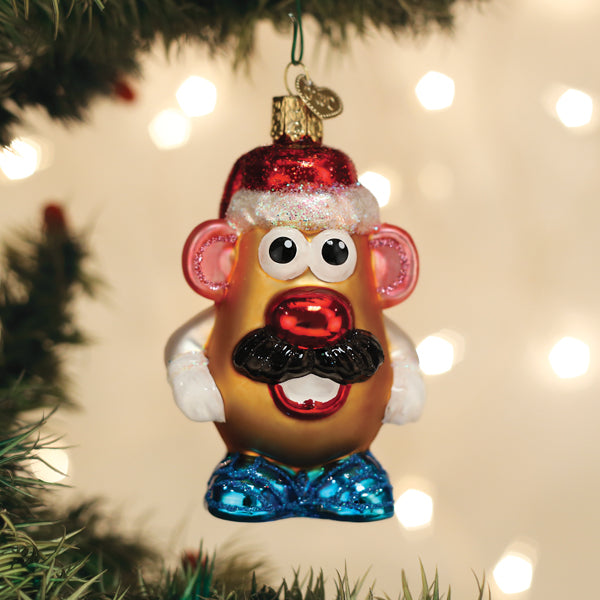 Mr Potato Head Glass Ornament