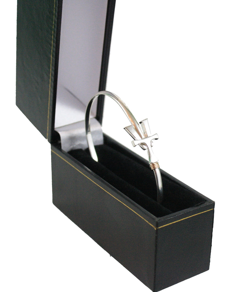 Vermont  Hook Bracelet Silver - 3mm Band - 6 Inch