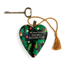 My Dear Friend Christmas Blessing  Art Heart Sculpture