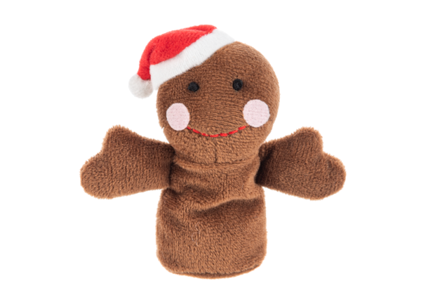Gingerbreadman Finger Puppet - The Country Christmas Loft