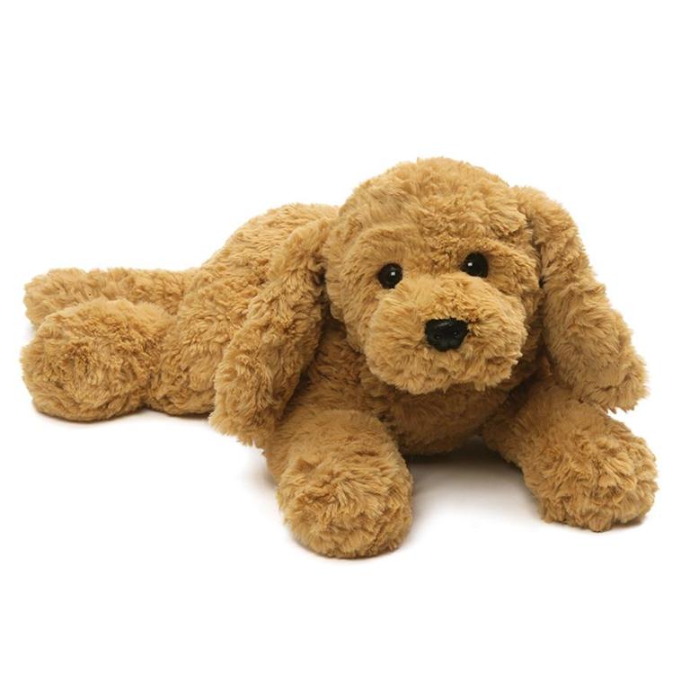 Muttsy Dog Stuffed Animal Plush, Beige, 14 inch - The Country Christmas Loft