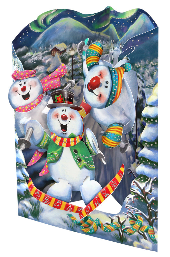 Snowman Swing Card - The Country Christmas Loft