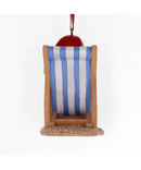 Snowman On Beach Chair Ornament - The Country Christmas Loft