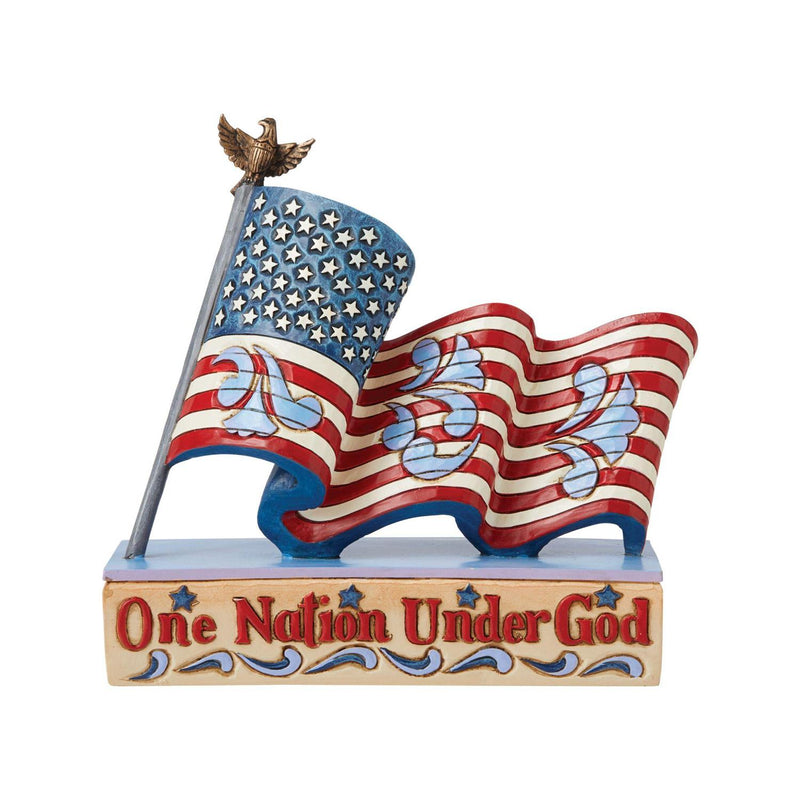Patriotic One Nation Flag Figurine