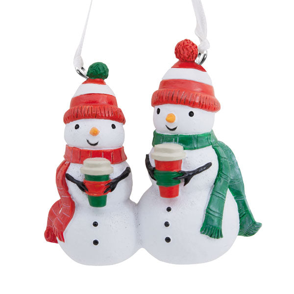 Snowman Couple - Ornament