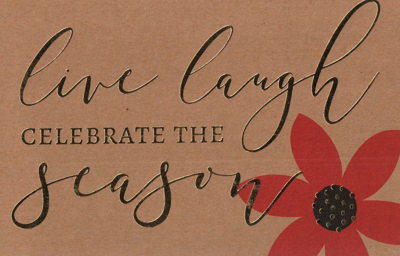 Petite & Natural 18 Card Boxed Set -Live Laugh Celebrate The Season - The Country Christmas Loft