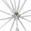 Silver Burst Tree Topper with Spike on Spring - 15 inch
