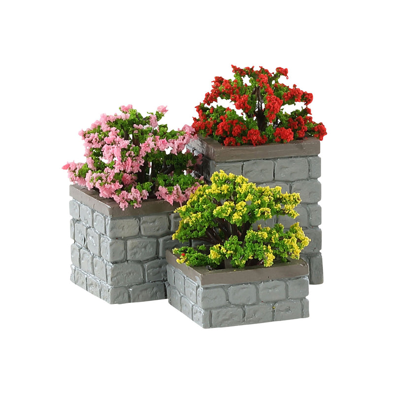 Flower Bed Boxes for Christmas Village - Set of 3 - The Country Christmas Loft