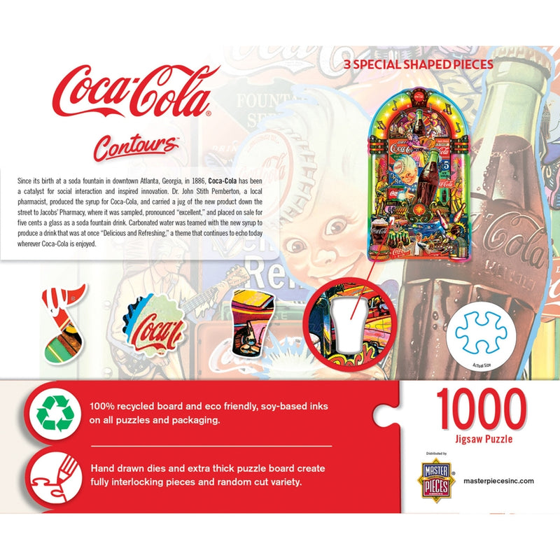 Coca-Cola Jukebox 1000 Piece Shaped Puzzle