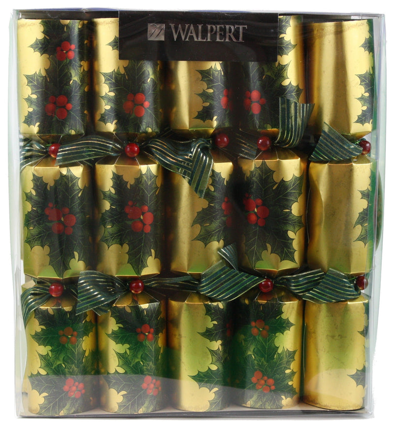 Holly Berry Crackers - 10ct - 11" - The Country Christmas Loft