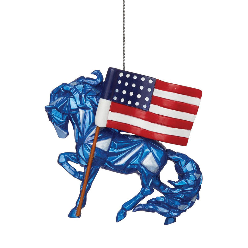 Trail of Painted Ponies Wild Blue Ornament - The Country Christmas Loft