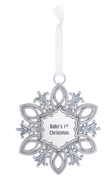 Gem Snowflake Ornament - Baby's 1st Christmas - The Country Christmas Loft