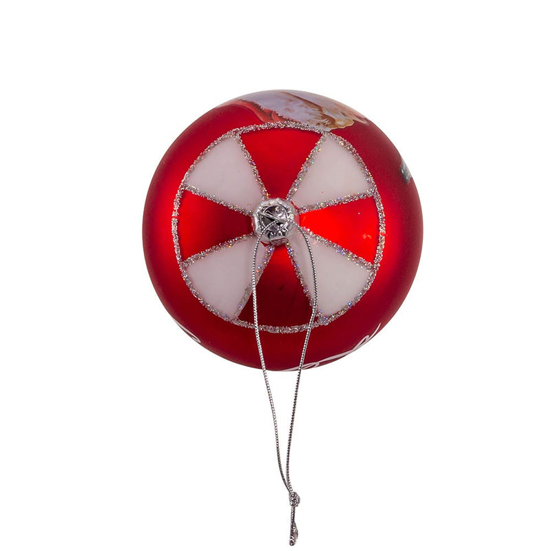 Coca-Cola Glass Hot Air Balloon Ornament - The Country Christmas Loft