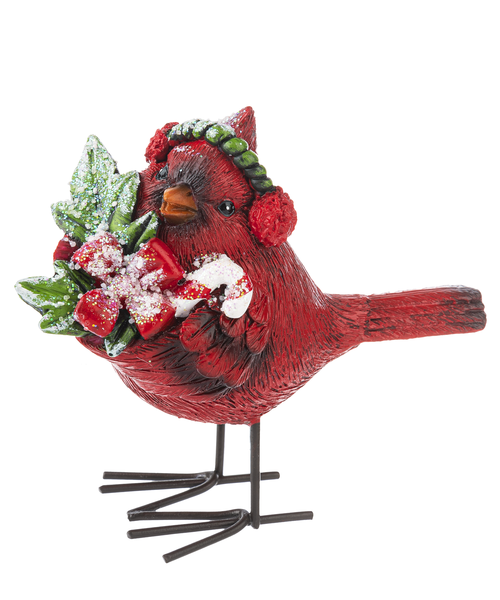 Festive Cardinal Figurine - - The Country Christmas Loft