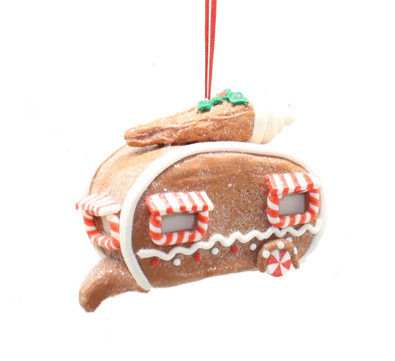 Gingerbread Camper Ornament - The Country Christmas Loft