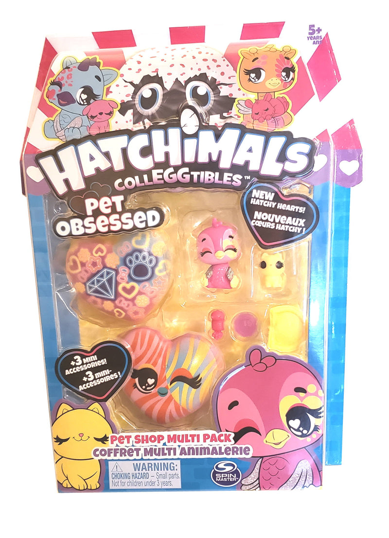 Hatchimals CollEGGtibles - Pet Obsessed Multi-Pack - Diamond and Pawprint - The Country Christmas Loft