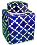 8.5 inch Ceramic Jar with Lid - The Country Christmas Loft