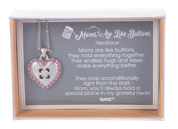 Moms are like Buttons - Necklace -