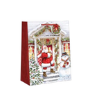 Traditional Small Gift Bag - Santa Delivers - The Country Christmas Loft