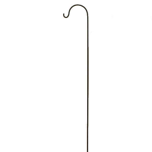 72-Inch High Wrought Iron Single Shepherd's Hook - The Country Christmas Loft
