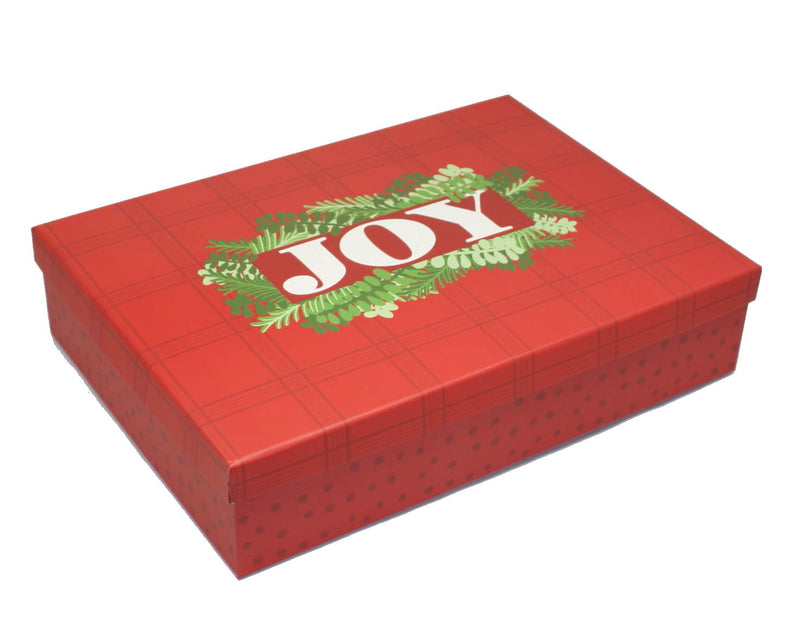 Rectangular Gift Box - 13x9.5x2.9 - - The Country Christmas Loft