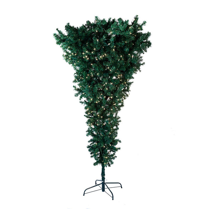 8.5 Foot Pre-Lit Clear Incandescent Upside Down Tree