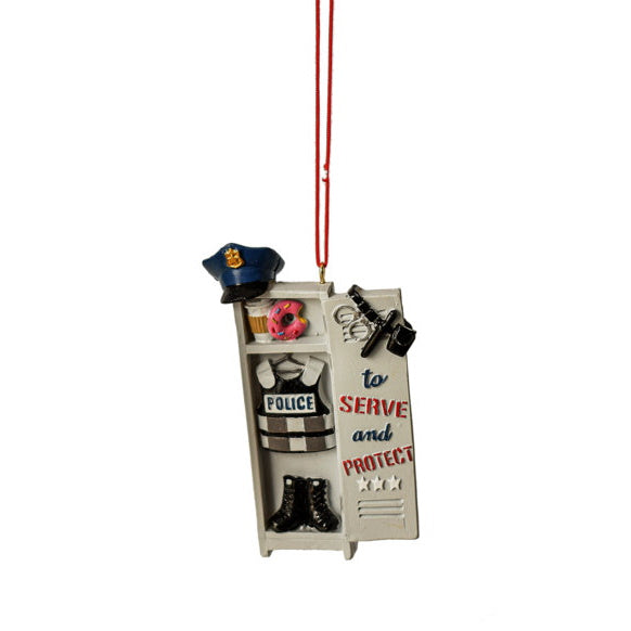 Profession Locker Ornament - Police - The Country Christmas Loft