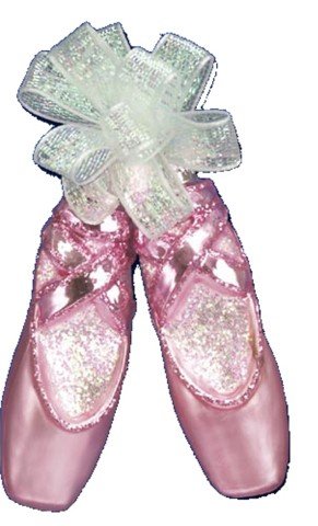 Pair Of Ballet Slippers Ornament - The Country Christmas Loft